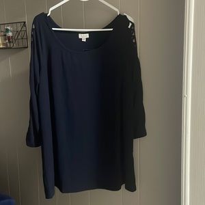 Dark blue blouse